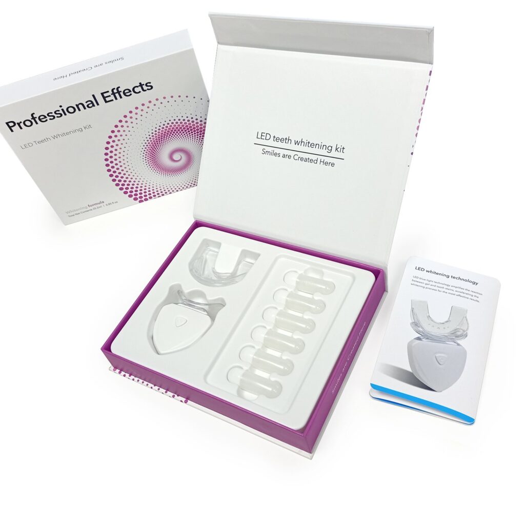 Teeth Whitening Kit – PAP+ Gel in Capsules, Wireless LED Light