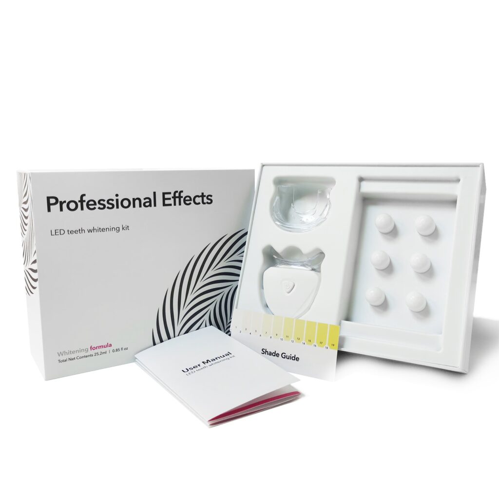 Teeth Whitening LED Light Kit – Portable, Non-Peroxide, 6 Pods