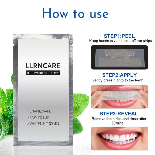Non-Peroxide Teeth Whitening Strips – Home Use