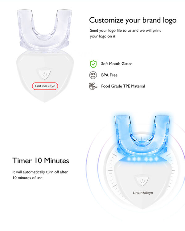 Teeth Whitening LED Light – Diamond Shape, Cold Blue