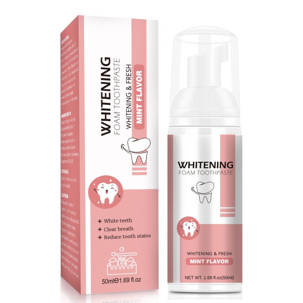 Mini Portable Teeth Whitening Foam Toothpaste – Flavored