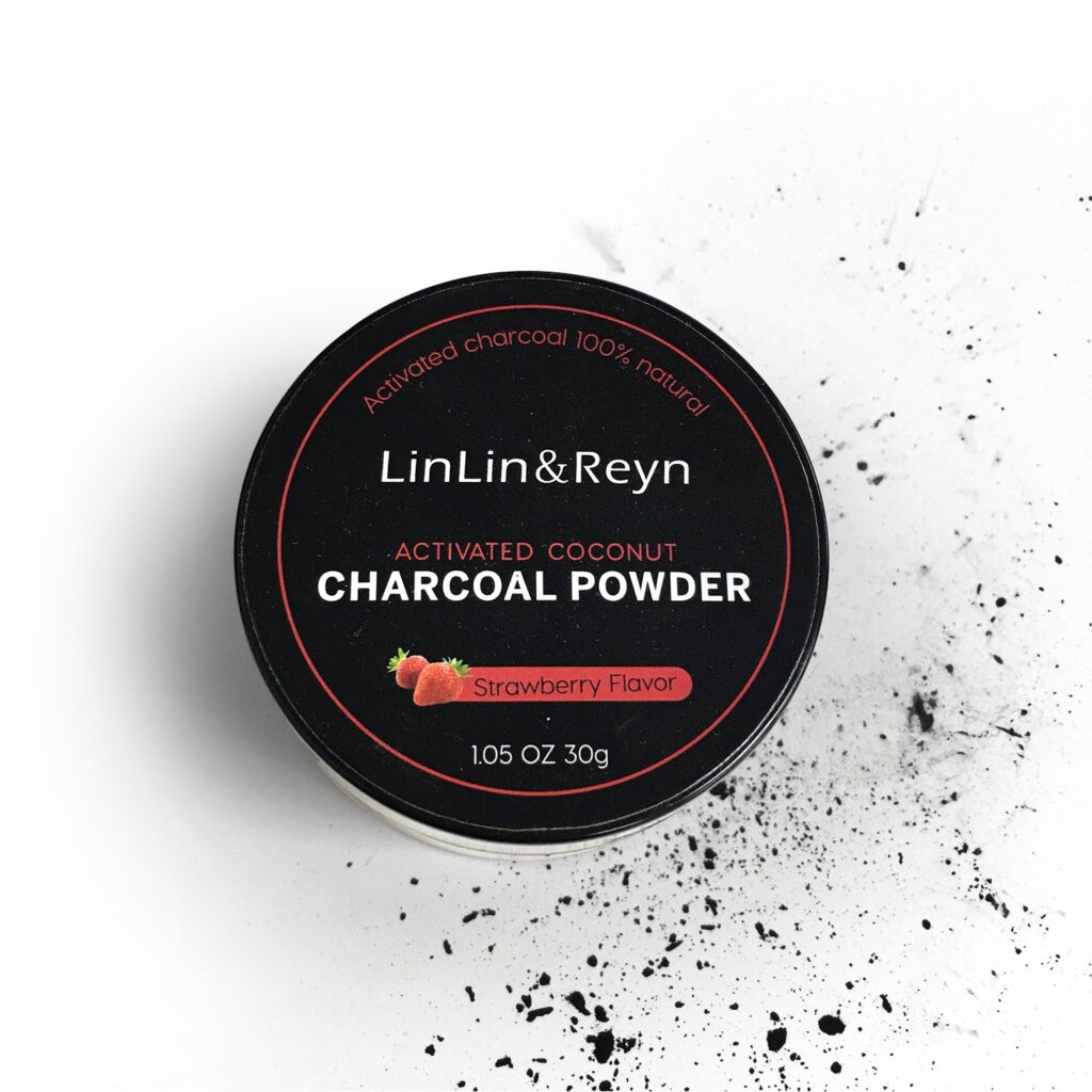 Strawberry Flavor Charcoal Teeth Whitening Powder – 30g