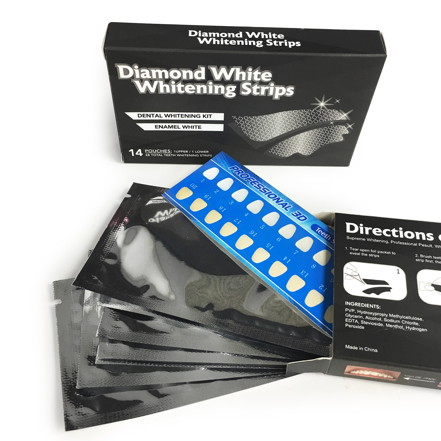 Teeth Whitening Charcoal Strips – 14 Packs
