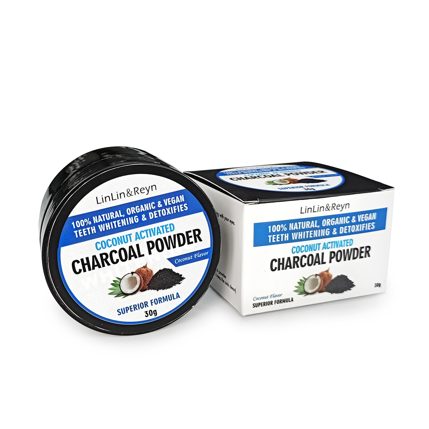Teeth Whitening Powder – Organic Vegan Charcoal