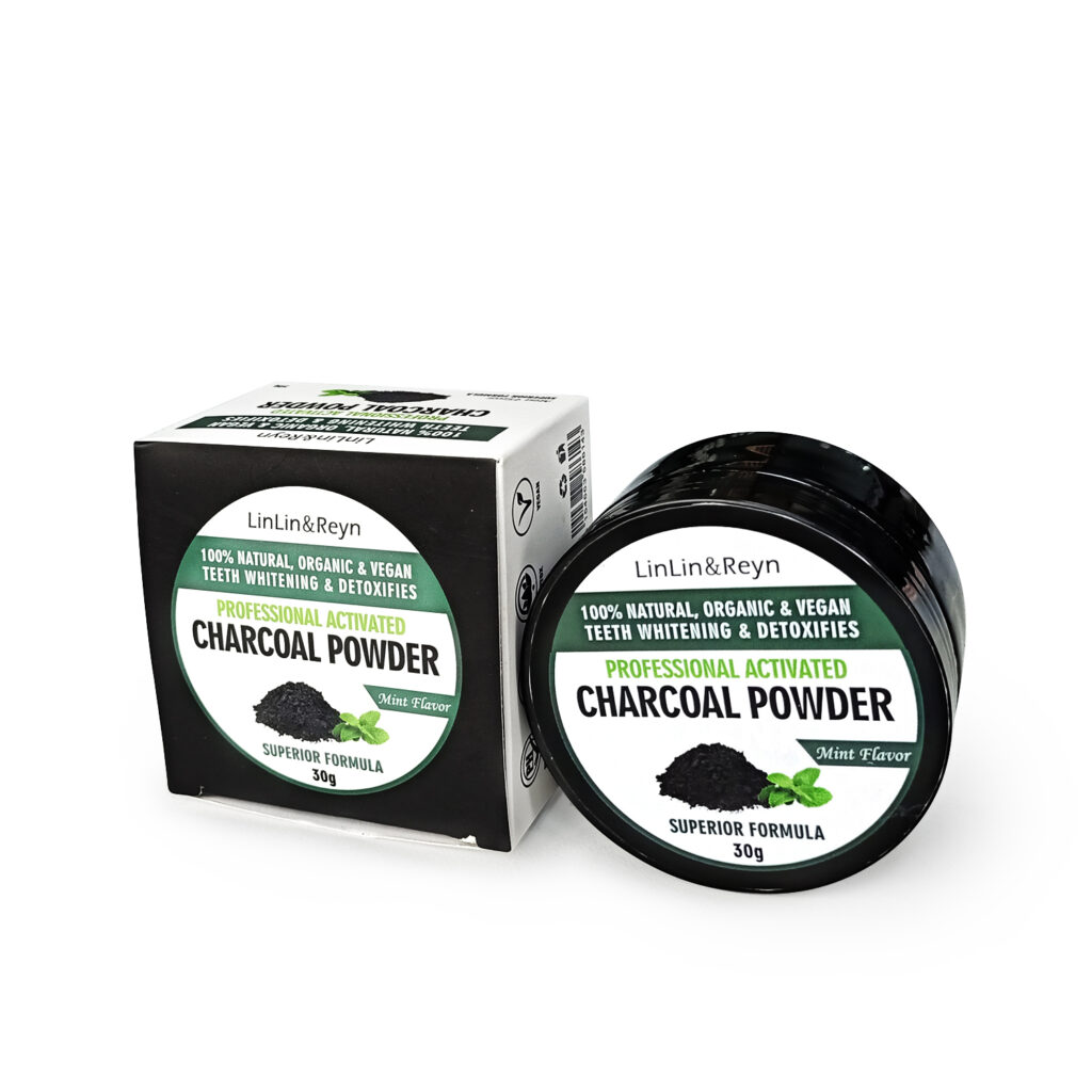 Natural Activated Charcoal Teeth Whitening Powder – 30g Box