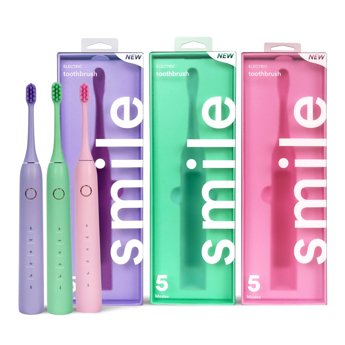 Sonic Electric Toothbrush – 5 Modes, Soft Bristles