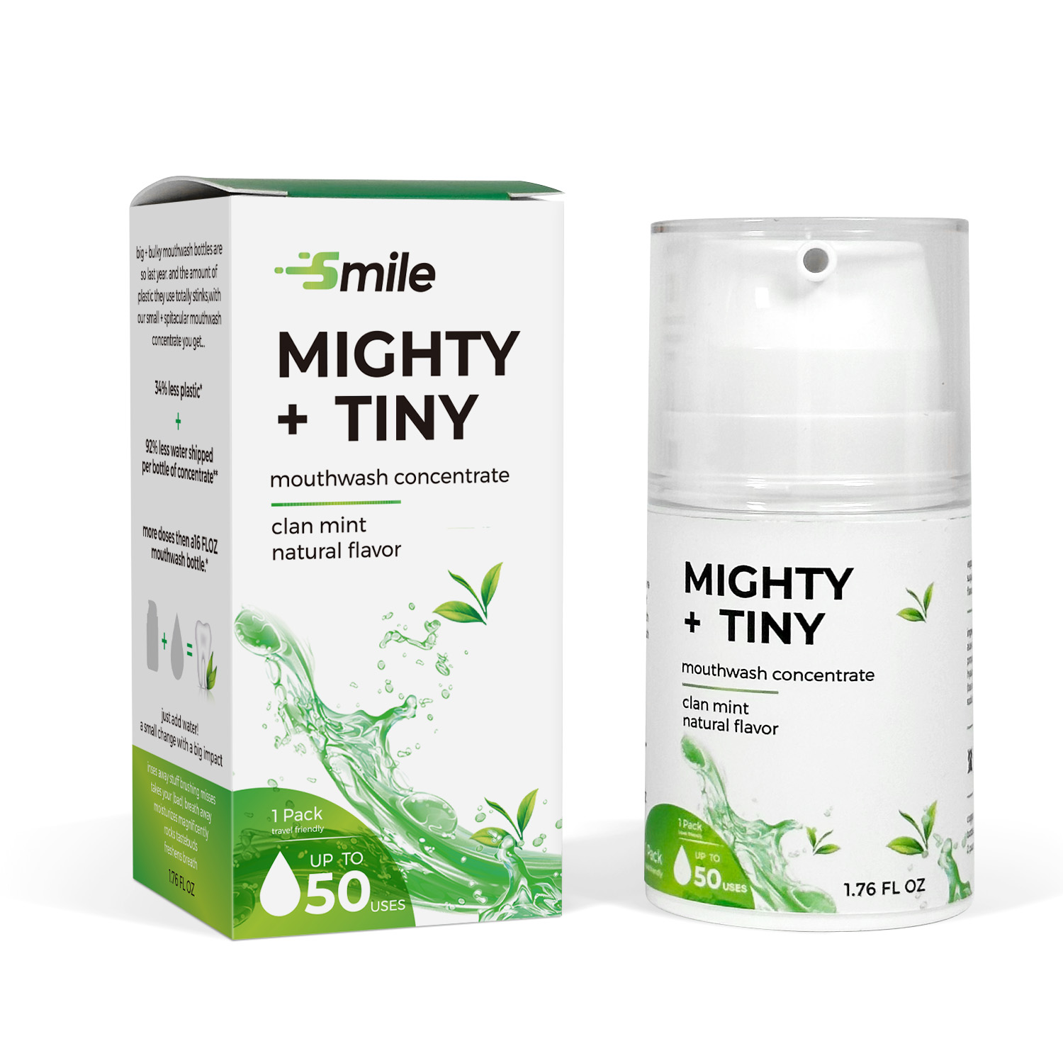 Menthol Mouthwash – Concentrated Cool Mint, Travel Size