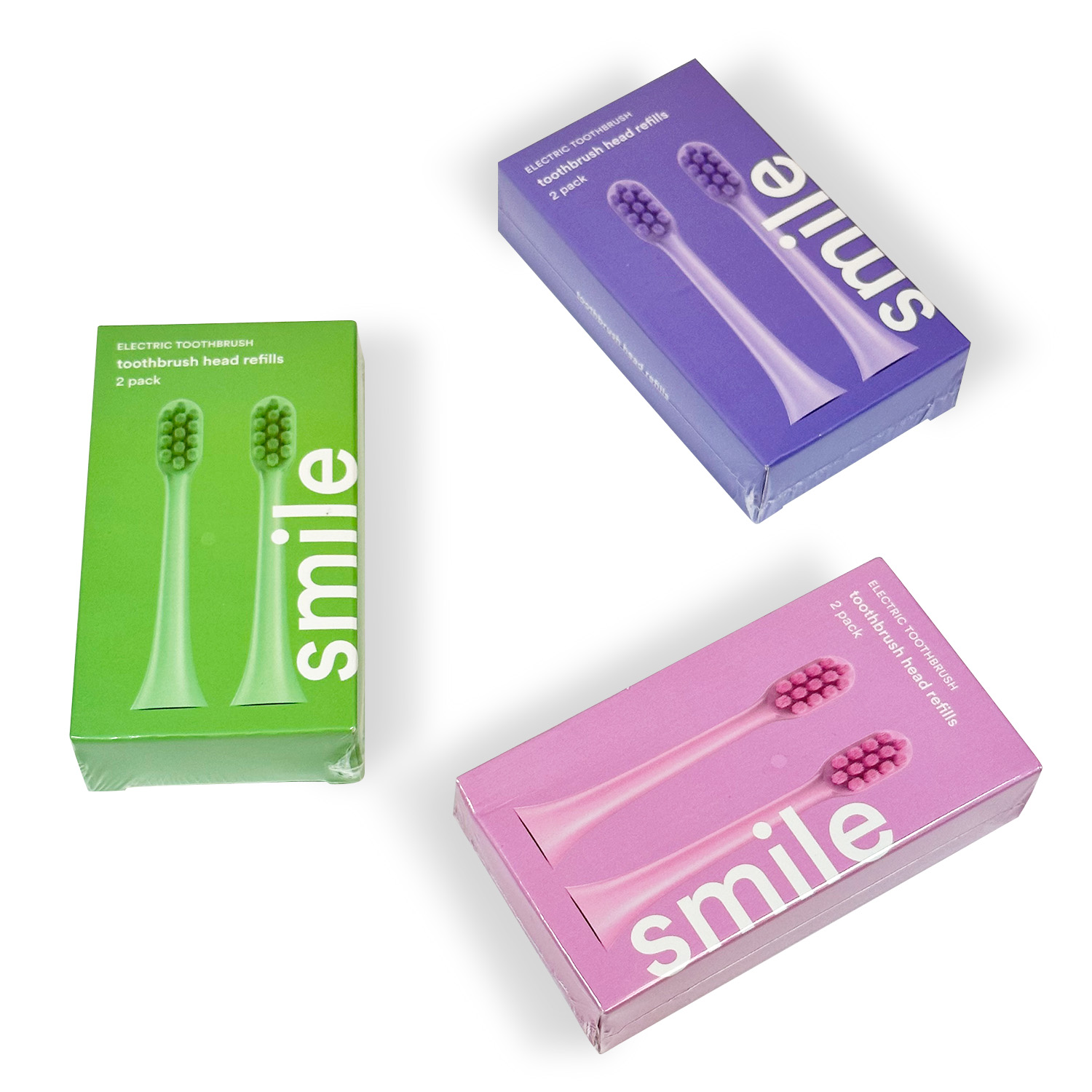 Electric Toothbrush Replacement Heads – Soft Bristles, 2 Pack