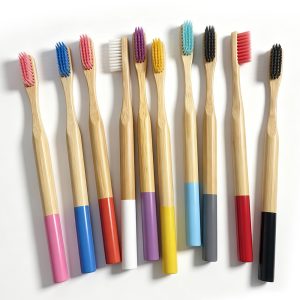 Eco Friendly Biodegradable Soft Bristles Bamboo Charcoal Toothbrush