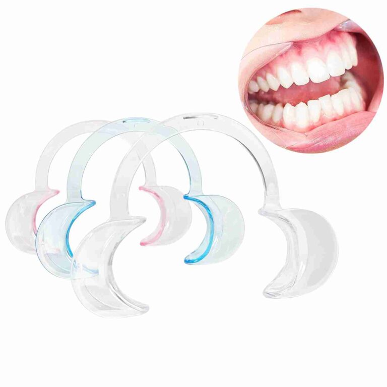 Teeth Whitening C Shape Mouth Opener – Clear Cheek Retractor