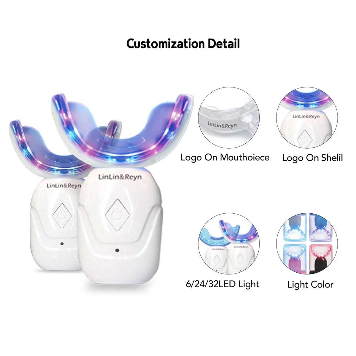 Teeth Whitening Kit – Rechargeable Wireless LED Light