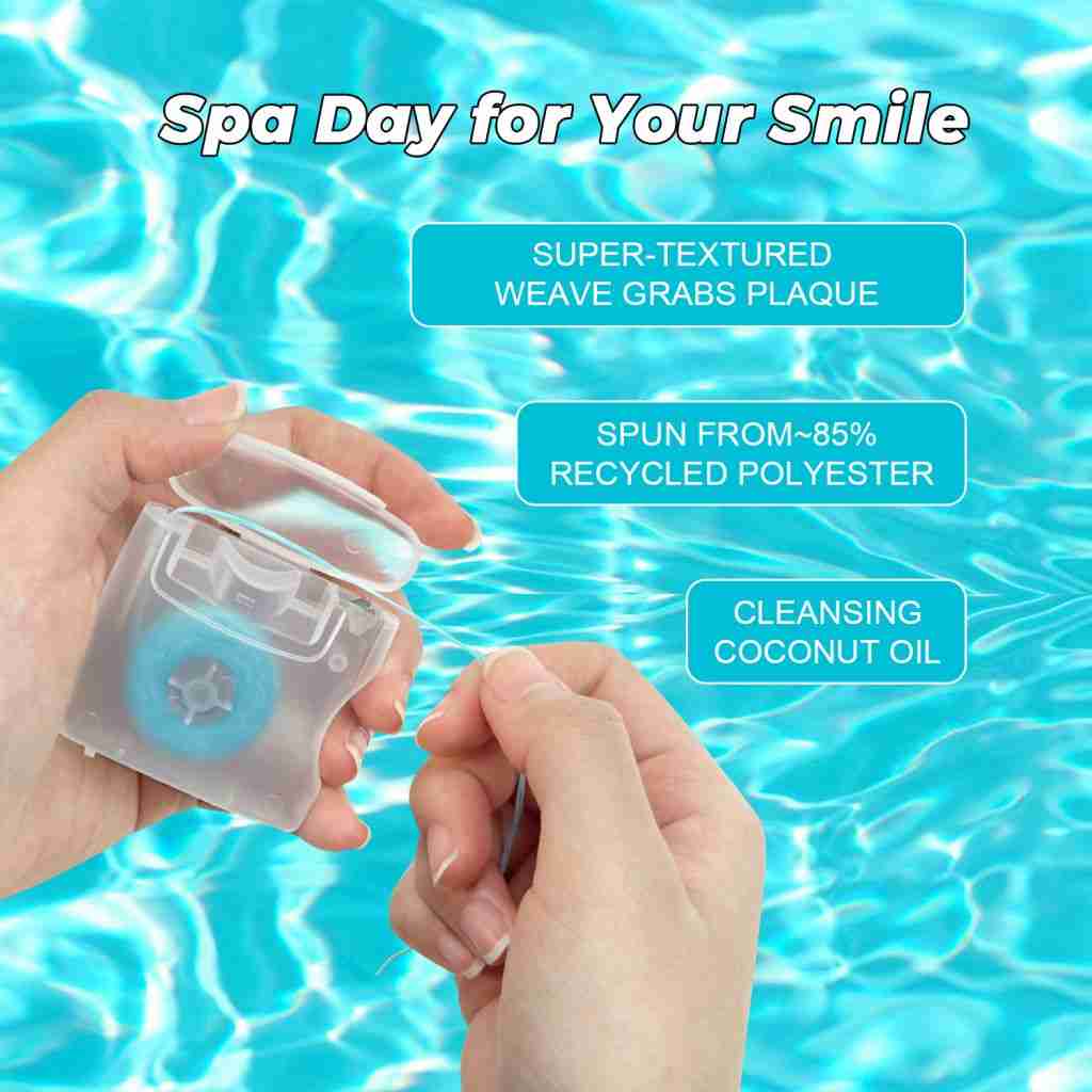 Eco-Friendly Dental Floss – Mint Coconut Strawberry Flavor