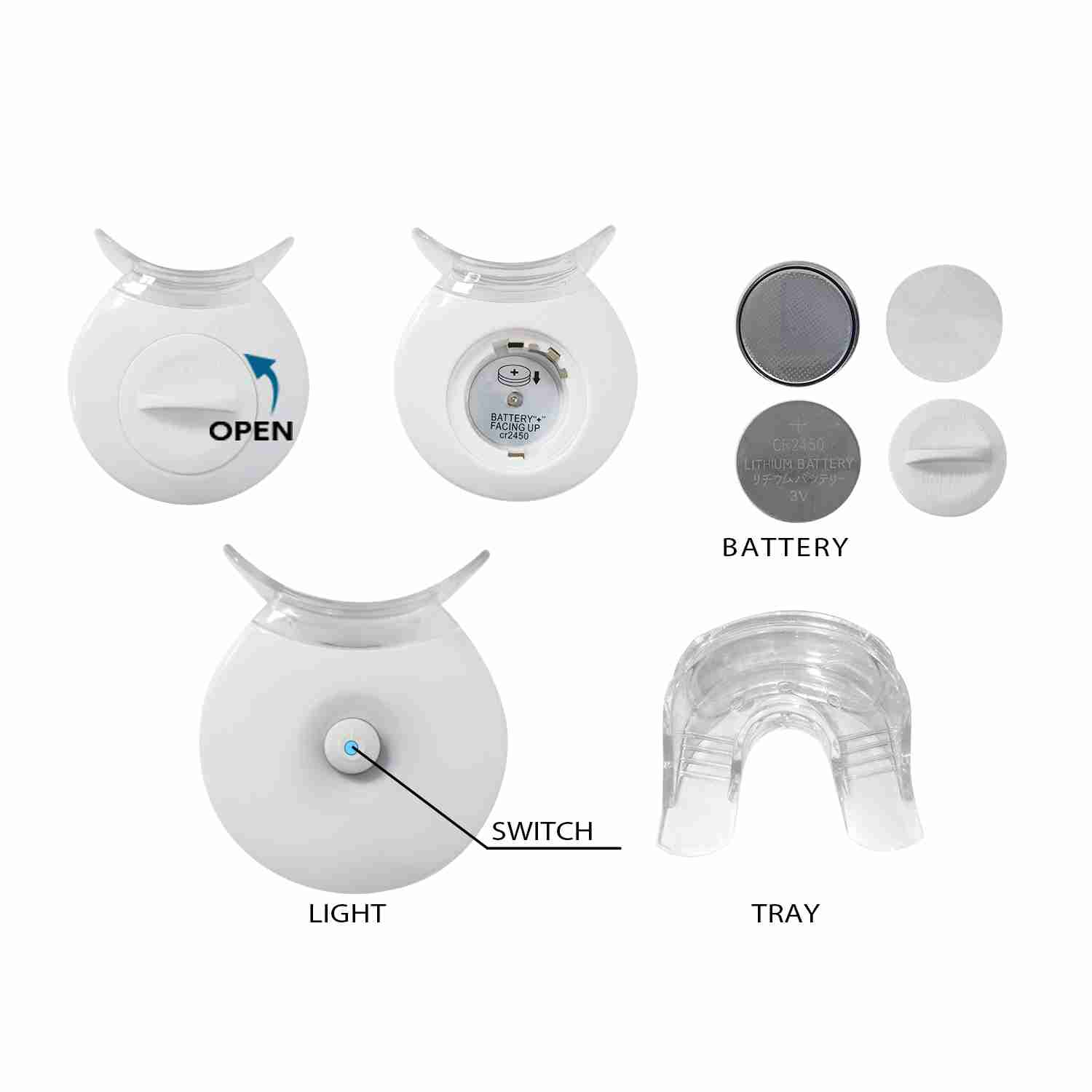 Cool Blue LED Teeth Whitening Light – 10 Minutes