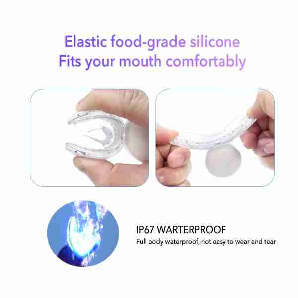 Cordless LED Light Teeth Whitening Kit – Rechargeable