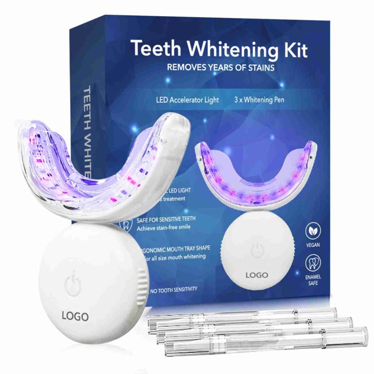 Cordless LED Light Teeth Whitening Kit – Rechargeable