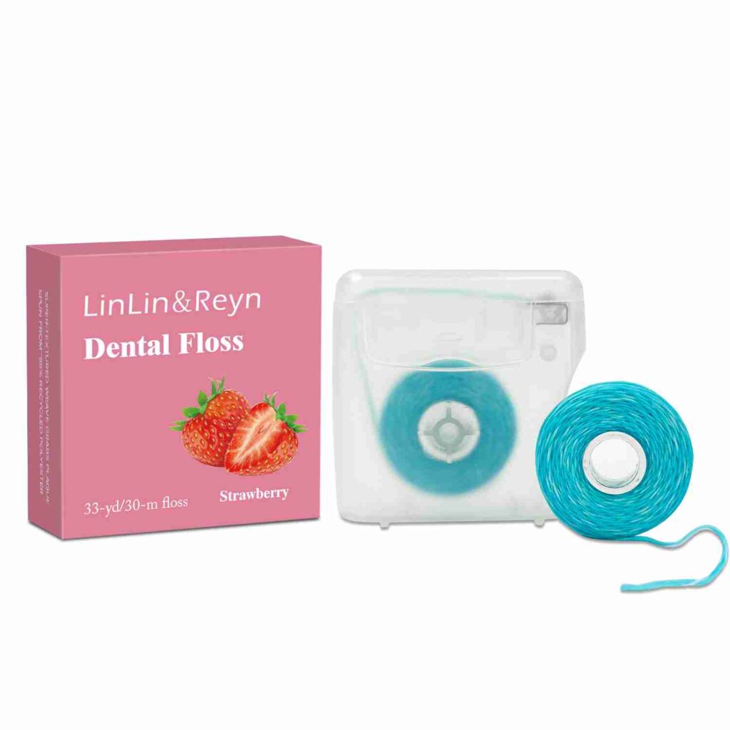 Eco-Friendly Dental Floss – Mint Coconut Strawberry Flavor