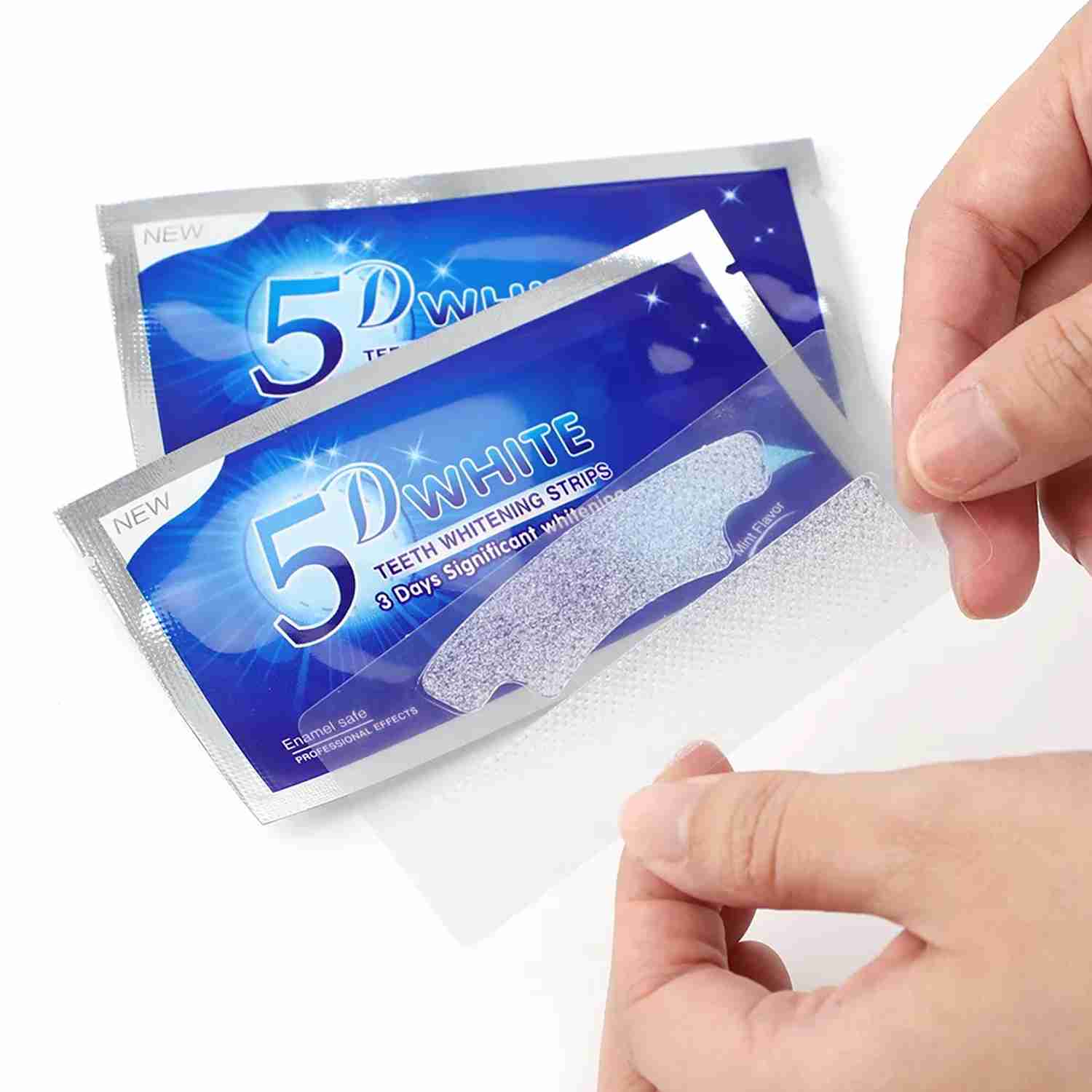 5D White Vegan Teeth Whitening Strips – 6% HP