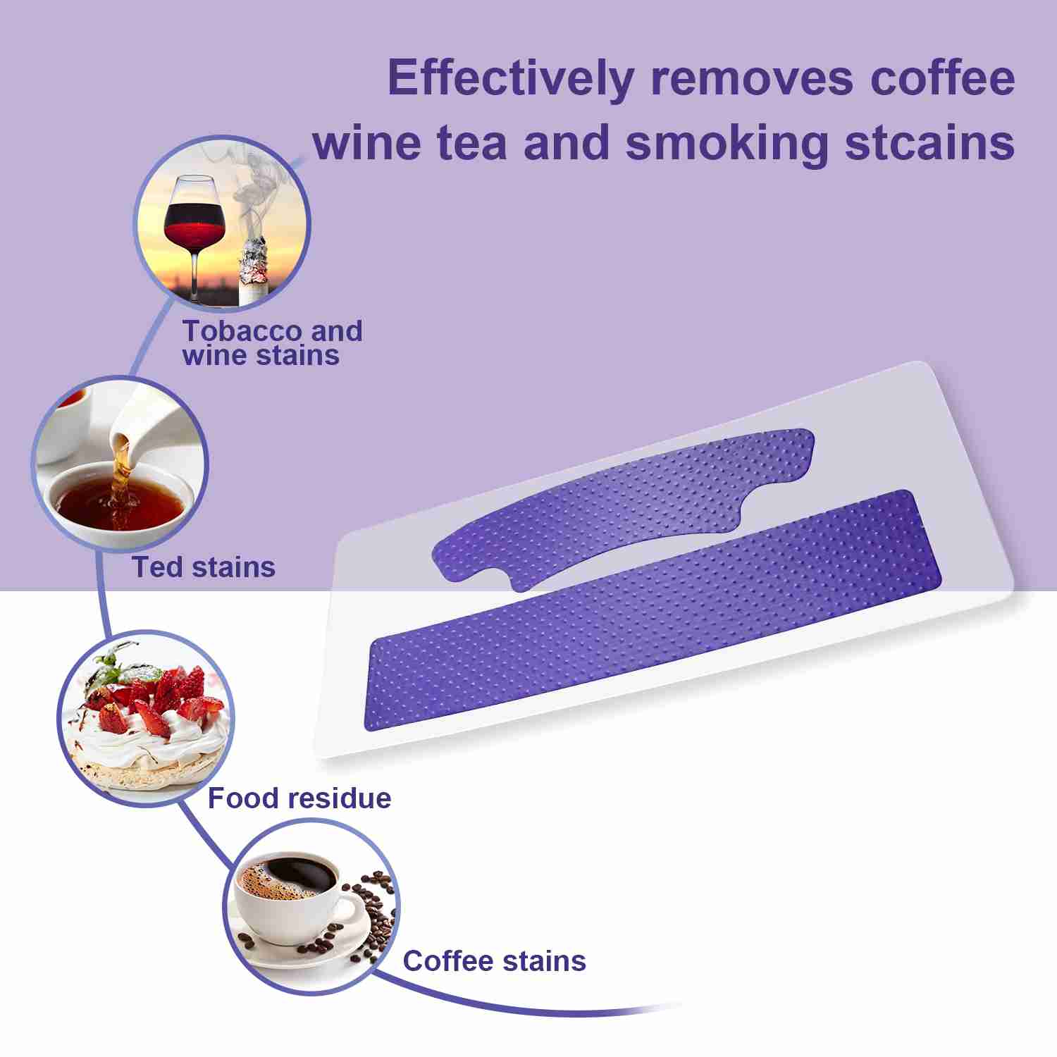 Vegan PAP for Sensitive Teeth Teeth Whitening Strips – Purple