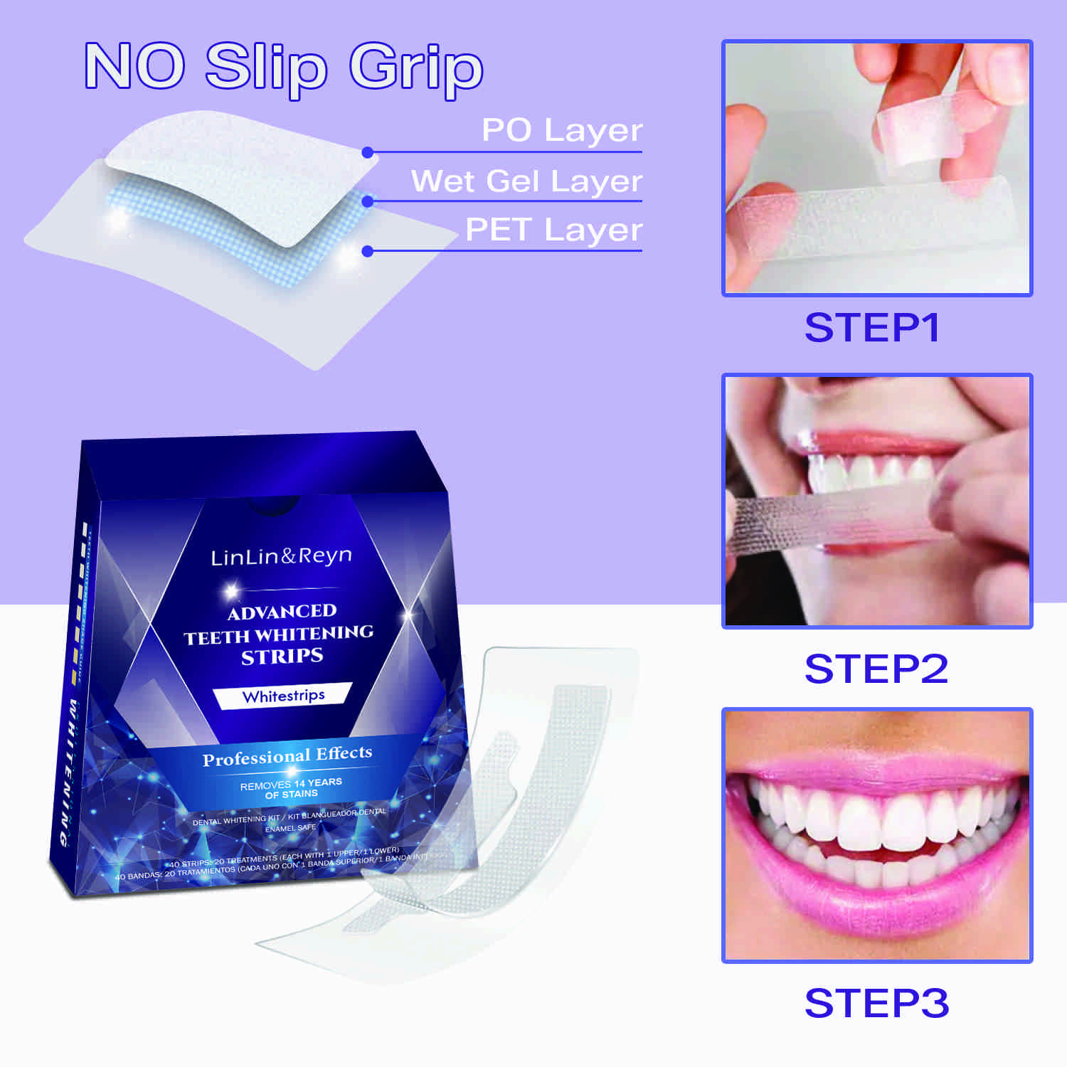 Teeth Whitening Strips – Brightening Formula