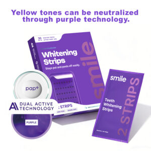 Teeth Whitening Purple Strips – Stain Treatment