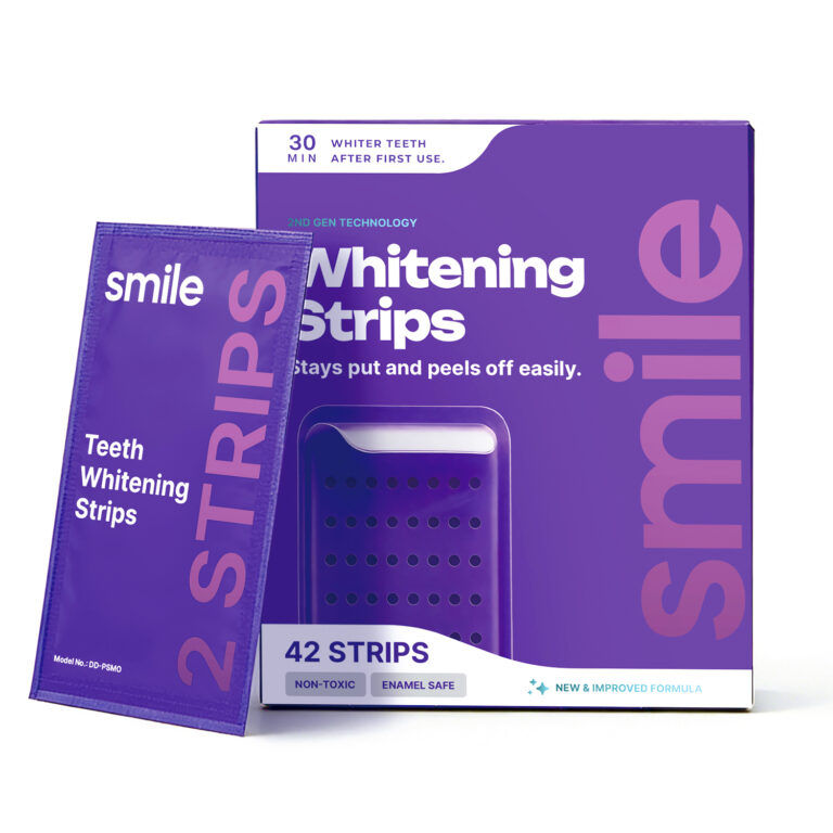 Teeth Whitening Purple Strips – Stain Treatment