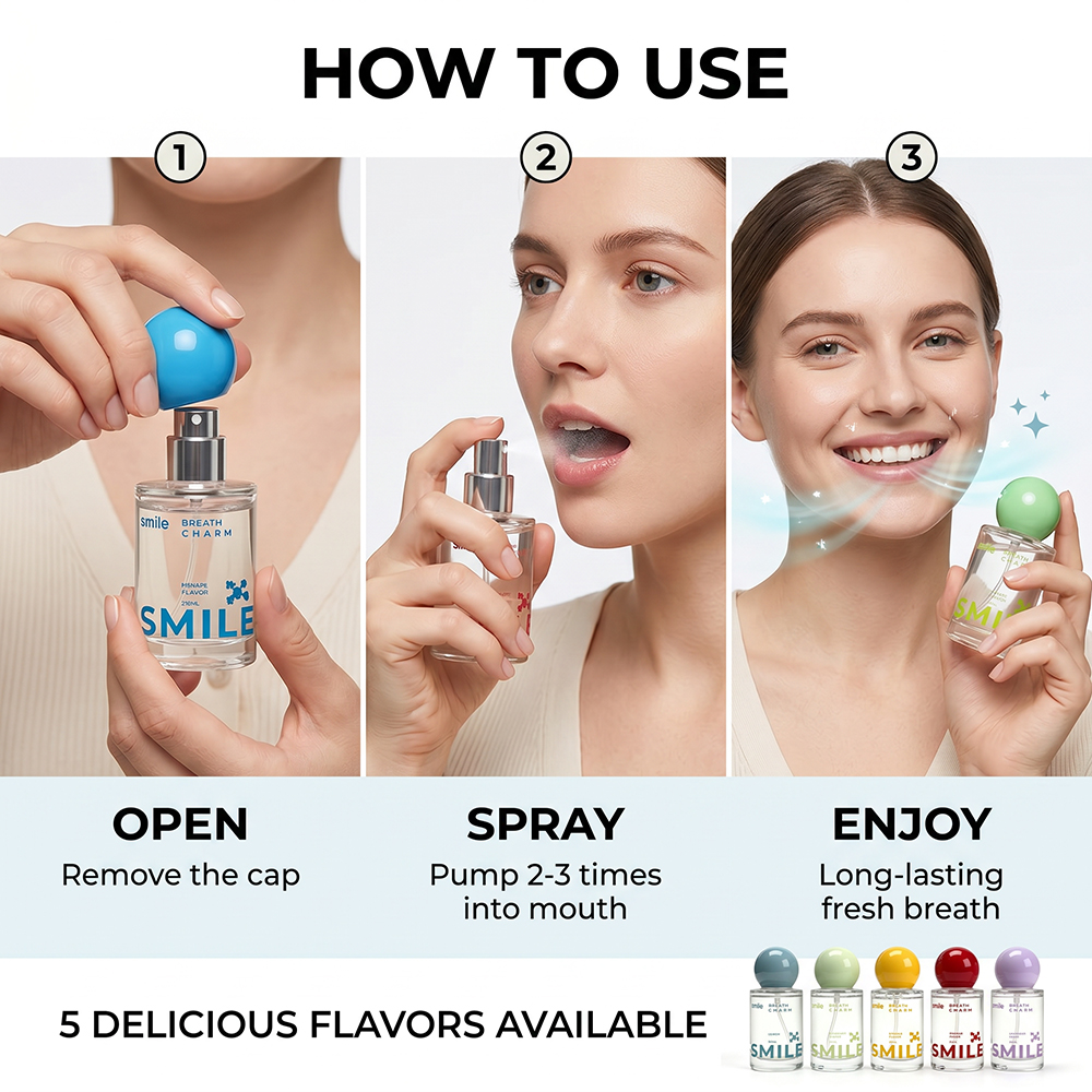 20ml Breath Care Probiotic Breath Spray Long Lasting Freshness Alcohol Free Oral Spray Travel Size Oral Spray