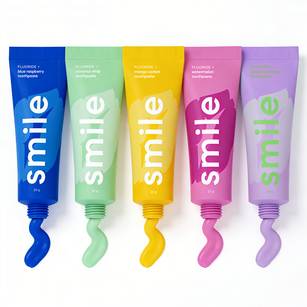 Travel 10g Flavoured Toothpastes Fluoride Formula Fruit Flavored Toothpaste