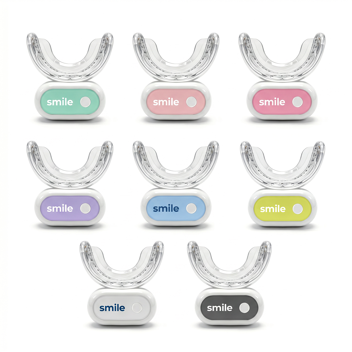 Wireless LED Accelerating Whitening Mouthpiece Rechargeable Teeth Whitening Light with UV Sanitizing Case