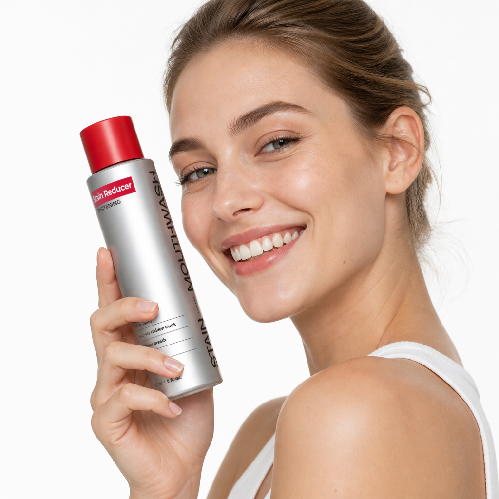 Fresh Breath Hydrogen Peroxide Mouthwash Gunk Removing Mouthwash Peroxide Rinse ID Stain Whitening Mouthwash with Essential Oils
