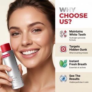 Fresh Breath Hydrogen Peroxide Mouthwash Gunk Removing Mouthwash Peroxide Rinse ID Stain Whitening Mouthwash with Essential Oils