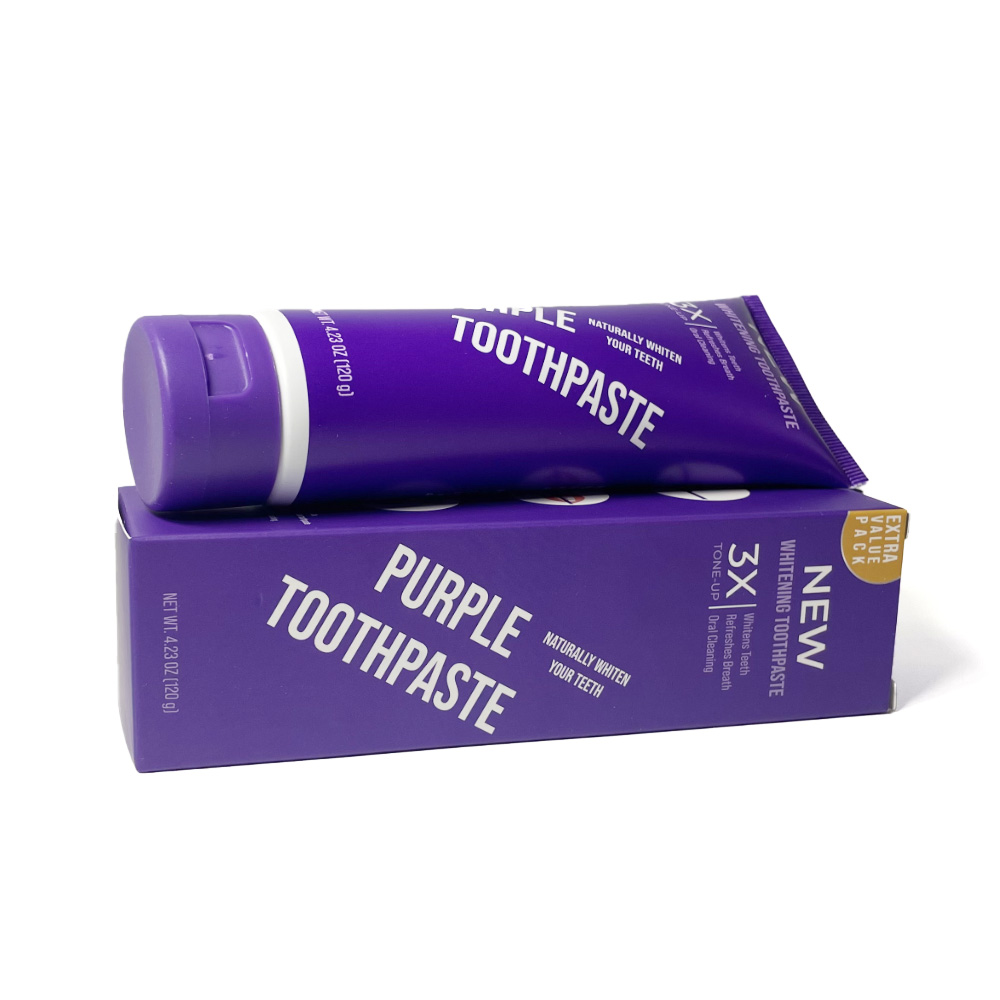 Instant Brightening Purple Serum Eliminating Bad Breath V34 Purple Teeth Whitening Toothpaste